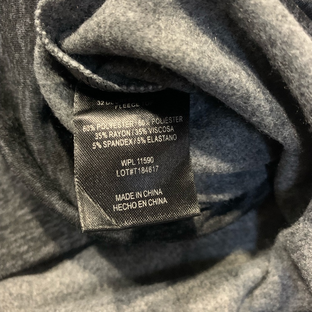 New 32 degrees Gray fleece sweatshirt Sz. M - Picture 5 of 7